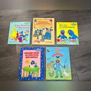 Sesame Street & Grover Children's Books, Set of 5, Hardback